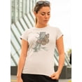 thumbnail image 2 of Majestic Butterfly Ii. T-Shirt Women -Lily Liama Designs, Female 4X-Large, 2 of 4