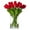 Red, variant on Viworld 12" Artificial Silk Tulip Wedding Bouquet (16 Count)