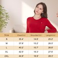 thumbnail image 5 of SSLR Women's Thermal Tops, Thermal Underwear for Women Long Sleeve Tee Shirts Basic Layering V Neck Fleece, 5 of 6
