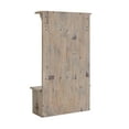 thumbnail image 6 of Alaterre Furniture Castleton 70 in. Hall Tree with Bench, Shelves & Coat Hooks – Solid Mango Wood Entryway Organizer in Driftwood Finish, 6 of 9