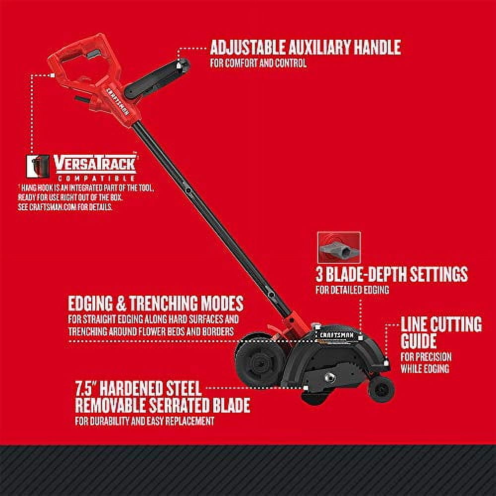CRAFTSMAN Electric Weed Wacker Lawn Edger 7.5 Corded 12 Amp CMEED400 Walmart