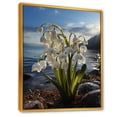 thumbnail image 2 of Designart "Beachside Snowdrop Scene" Snowdrops Floater Framed Canvas Wall Art, 2 of 5