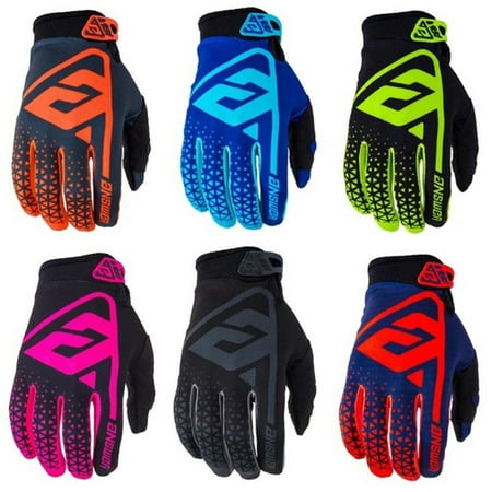 Mountain Bike Gloves 6 Colors Full Finger Gloves Shockproof Breathable Mountain Road Bike Bicycle Gloves Men Women Sports Bicycle Cycling Gloves ()