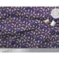 thumbnail image 2 of Soimoi Polyester Crepe Fabric Bird,Carrot & Potato Vegetable Printed Fabric 1 Yard 52 Inch Wide, 2 of 3