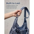 thumbnail image 4 of LAVA Crossbody Bags for Women Jean Purse Casual Denim Shoulder Bag Handbag (Blue), 4 of 9