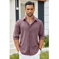 thumbnail image 4 of COOFANDY Men's Button-Down Shirts Long Sleeve Button Up Casual Dress Shirt for Men, 4 of 6