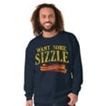 thumbnail image 3 of Want Sizzle Bacon Breakfast Foodie Sweatshirt for Men or Women Brisco Brands X, 3 of 6