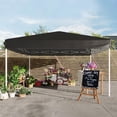 thumbnail image 2 of Bingirl Commercial Grade Instant Shelter 10X10 Outdoor Canopy with 3Height Adjustable Frame Complete Ground Kit and Carry Bag All Weather Event Canopy for Festivals Markets, 2 of 5