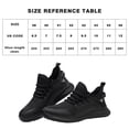 thumbnail image 3 of Zapatos de seguridad de trabajo ligeros, cómodos, con punta de acero para mujeres y hombres (40 negro) Ndcxsfigh Tenis De Mujer Tenis De Hombre, 3 of 7