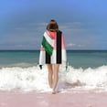 thumbnail image 6 of PHYHOO Beach Towel Oversized Microfiber Beach Towel for Kids Girls Women Quick Dry and Sand Free Red Towel Gifts Swim Bath Pool Black and White Stripes 30x60in, 6 of 8