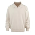 thumbnail image 1 of Mens Sweaters and Pullovers Long Sleeve Knitted Cardigan Striped V Neck, 1 of 8