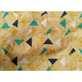 thumbnail image 4 of oneOone Cotton Cambric Light Orange Fabric Texture & Triangle Geometric Sewing Material Print Fabric By The Yard 42 Inch Wide, 4 of 4