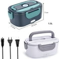 thumbnail image 3 of 220V 110V 12V 24V Dual Use Home Car Electric Heating Lunch Box Leakproof Portable Food Warmer Heated Container Stainless Steel Lunch Box US Plug and Car Plug, 3 of 6