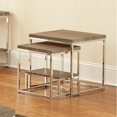 thumbnail image 2 of Steve Silver Lucia 2 Piece Nesting Table Set in Gray and Brown, 2 of 3
