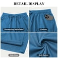 thumbnail image 4 of TEMOFON Womens Shorts Summer Wide Leg Athletic Shorts Casual Elastic Waist Drawstring Shorts with Pockets 2XL, 4 of 8