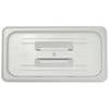Cold Pan Cover - Cold Food Pans Cover With Handle Third Size Solid Translucent