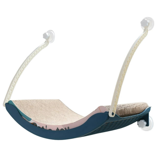 Pet Bed Mesh Hanging Safety Kitty Suction Window Mounted Hammock Perches Blue