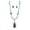 Green, variant on Semi-Precious Stone Necklace & Earrings Set - Green - NE-WS0738ASAVE