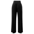 thumbnail image 3 of Pantalones de chándal de cintura alta y pierna ancha para mujer: pantalones palazzo de yoga con bolsillos, tejido elástico, para todas las ocasiones, tallas S-XXL, 3 of 5