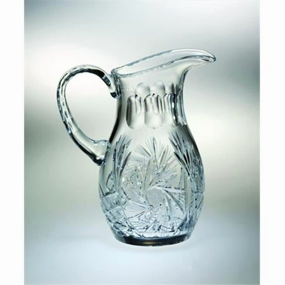 Majestic Gifts PW-162 Pinwheel 48 oz. Crystal Pitcher