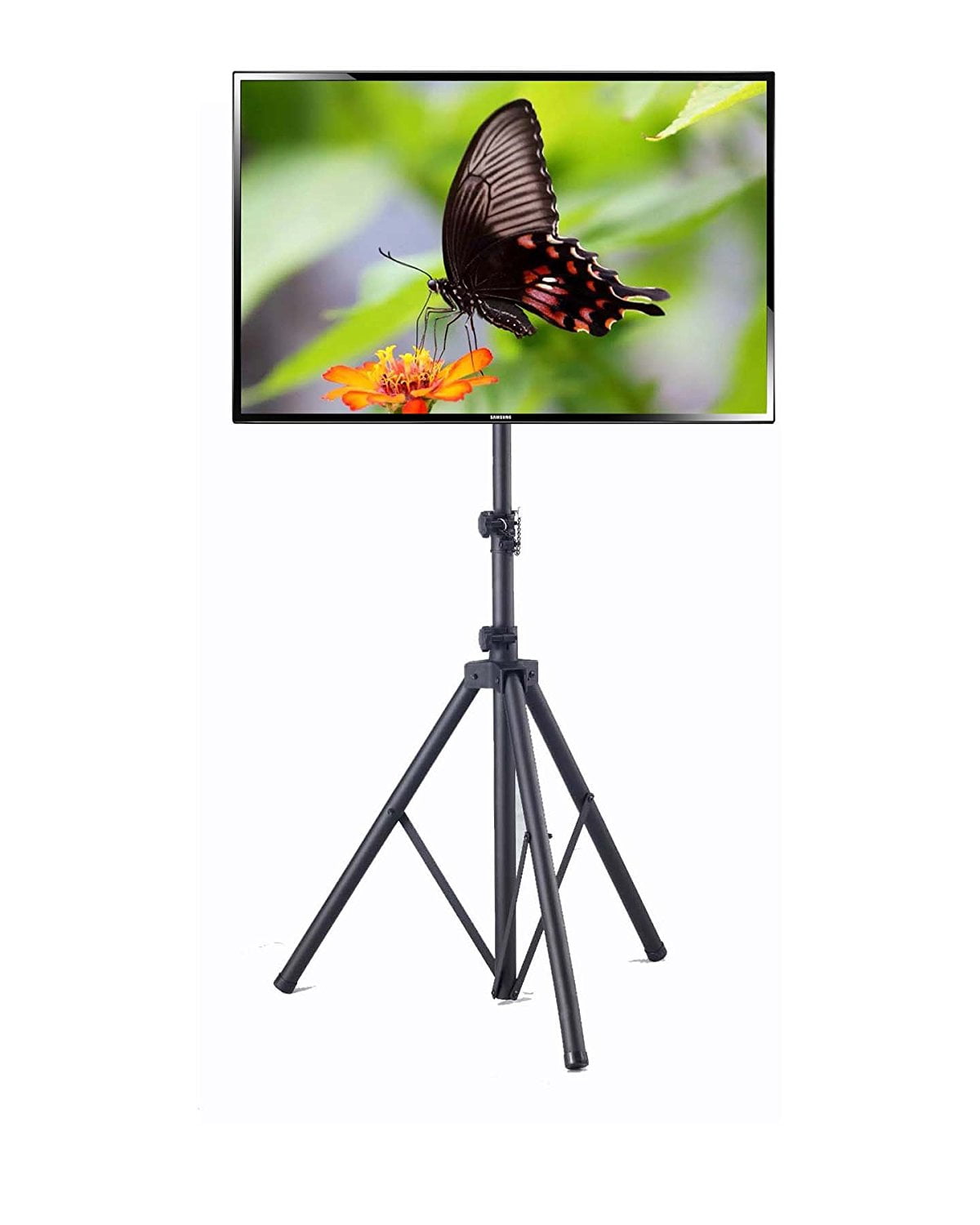 Elitech Steel Portable Plasma or LCD TV Stand with Tripod Legs for up