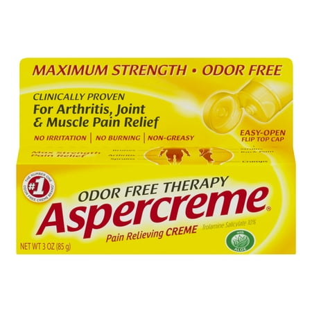 Aspercreme Pain Relieving Crème 3oz (The Best Back Pain Medication)