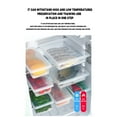 thumbnail image 5 of Refrigerator Food Storage Containers, Lettuce Keeper Large Produce Saver Stackable Container with Lids, Clear Veggie Fruit Salad Lettuce Container,small, 5 of 6