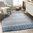 thumbnail image 4 of BoutiqueRugs Greeley Blue Moroccan Area Rug - Blue, Gray, White - 2' x 2'11", 4 of 13