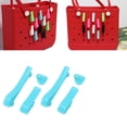 thumbnail image 4 of YAHHU Plastic Beach Bag Hooks Accessories for Bogg Bags Insert Charm Cutie Cup Holder Connector Key Holder, Blue, 6 Pieces, 4 of 9