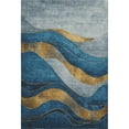 thumbnail image 2 of Addison Rugs Mayfield Premium Machine Washable Transitional Swirls Blue Rectangle Rug, 3' x 5', 2 of 7