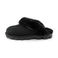 thumbnail image 4 of Ugg Coquette Women's Leather Fur Trim Slide Mule Slippers, 4 of 11