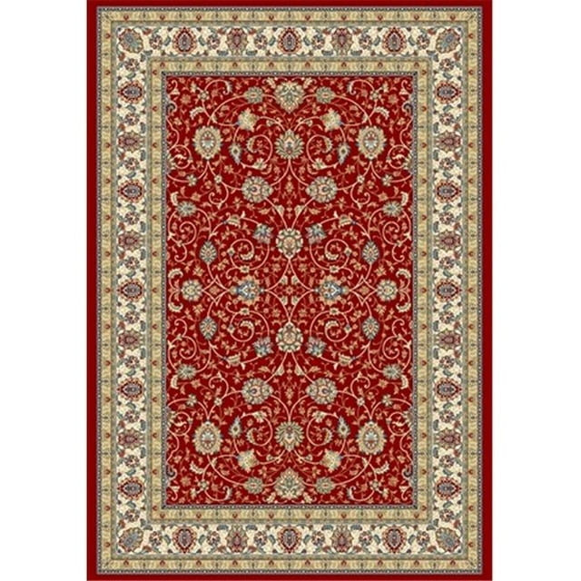 Dynamic Rugs AN69571201464 Ancient Garden 5 ft. 3 in. x 7 ft. 7 in. 57120-1464 Rug - Red/Ivory
