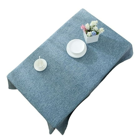 

Rectangular Tablecloth Cotton Linen Solid Color Tablecloth Washable No Fade Anti-slip Wrinkle Free Table Cover For Conference Banquet Party Picnic -H-120*160cm