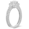 thumbnail image 2 of Dazzlingrock Collection 1.00 Carat (ctw) 14K Round Diamond Bridal Vintage Halo Style Engagement Ring 1 CT, White Gold, Size 7, 2 of 4