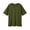 Army Green, variant on uikmnh Girls Solid Color Oversized Short Sleeve T-Shirt Crew Neck Side Split Casual Loose Fit Tee for Kids Size:13-14 Years