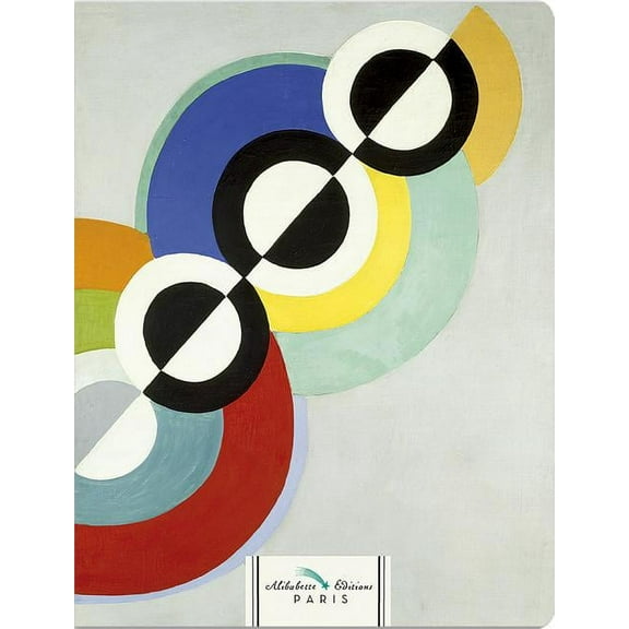 Lined Journals - Linen Stitched Binding, Rounded Corners: Rythme by Delaunay: Oil Painting by Robert Delaunay (Hardcover)