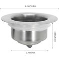 thumbnail image 2 of Stainless Steel Kitchen Sink Drain Strainer and Stopper Combo, 2 of 5