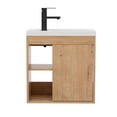 thumbnail image 4 of Eclife 20" Wall Mounted Small Bathroom Vanity with Integrated Sink, Faucet, Drain, 4 of 11