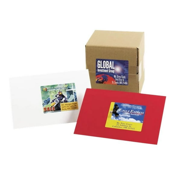 Avery White Laser Labels for Color Printing, 3 x 3-3/4 Label, 150 per Pack (6874)