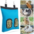 thumbnail image 5 of Bolsa de heno para conejos, alimentador de heno para cobayas, colgante de animales pequeños, tela Oxford 600D grande (paquete de 2) (azul) JM, 5 of 5