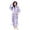 Purple, variant on Fanxing Plaid Hooded Robe for Women Plush Fleece Quick Dry Bathrobes with Pockets Casual Comfy Fuzzy Nightgown Housecoat Blue Free Size