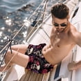 thumbnail image 2 of luoweisi Men's Beach Shorts Quick Dry Swim Trunks with Mesh Lining Skull M, 2 of 5