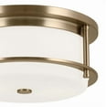thumbnail image 2 of Kichler 52595 Brit 2 Light 12" Wide Flush Mount Drum Ceiling Fixture - Bronze, 2 of 3