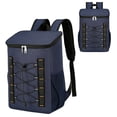 thumbnail image 4 of Refrigerador de mochila de gran capacidad para picnics al aire libre Senderismo Pesca (Azul), 4 of 4