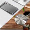 thumbnail image 4 of Recessed Garbage Cover Kitchen Accessories Rectangle for stainless Flips stainless Office Bedroom, 4 of 8