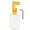 Yellow, variant on YAHHU Bike Rearview Mirror 360 Degree Rotatable Handlebar End Mirror for Cycling Yellow