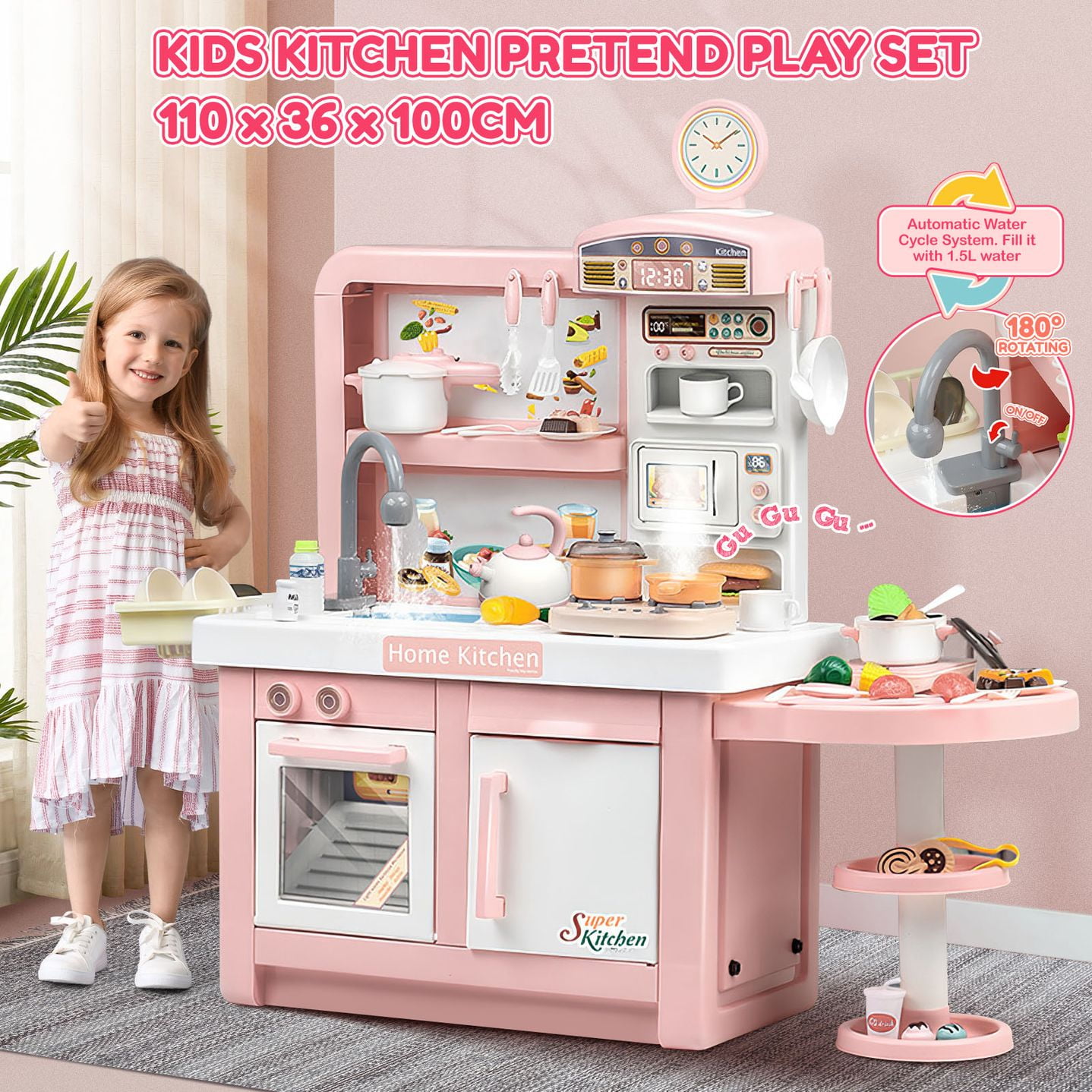 Girls Toy Kitchen Christmas Gifts  Kitchen Toys Year Girls Boys - 51cm  Children's - Aliexpress