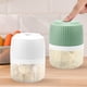 thumbnail image 1 of Picadora de ajo recargable USB y mini procesador de alimentos - Machacador portátil de verduras de 200ML para cebollas, carne, especias, 1 of 9