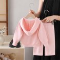 thumbnail image 5 of Piuwrlz Girls 2pcs Jogger Set Toddler Sweatsuits Sets Knitted Sweats and Sweatpants Pink Size 1 Years, 5 of 8