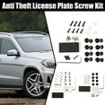 thumbnail image 2 of Anti Theft Auto Security License Plate Screws Accessories Screw N7U9, 2 of 7